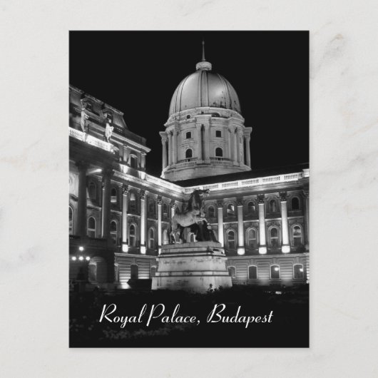 Koninklijk Paleis - Boedapest Briefkaart (Voorkant)