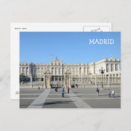 Koninklijk Paleis, Briefkaart Madrid (Voorkant / Achterkant)
