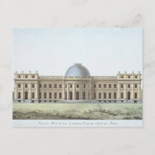 Koninklijk paleis in Laken, Uitzicht uit het park, Briefkaart
