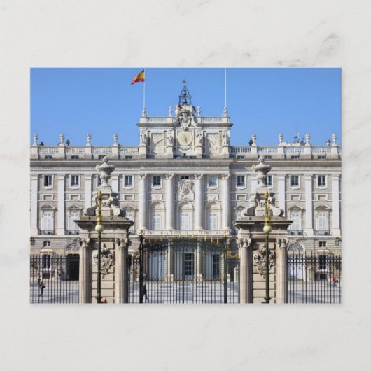 Koninklijk Paleis in Madrid Briefkaart (Voorkant)
