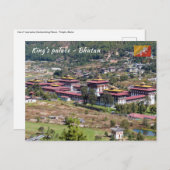 Koninklijk paleis in Thimphu - Bhutan Briefkaart (Voorkant / Achterkant)