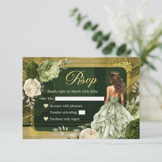 Koninklijk Paleis Ivoor Sage Groen MiS Quince RSVP (Staand voorkant)