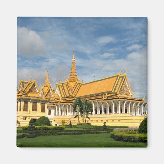 Koninklijk Paleis, Phnom Penh, Cambodja Magneet (Voorkant)