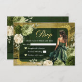 Koninklijk Paleis Sage en Jager Groen MiS Quince R RSVP Kaartje (Voorkant / Achterkant)