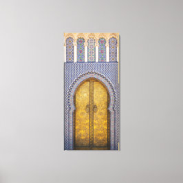 Koninklijk Paleis Sierlijke Deuren Canvas Afdruk