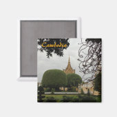 Koninklijk Paleis Tuinen, Phnom Penh, Cambodja Mag Magneet (Voorkant / Achterkant)