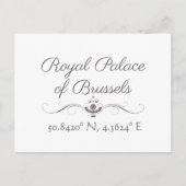 Koninklijk paleis van de Latitude in Brussel Briefkaart (Voorkant)