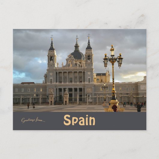 Koninklijk Paleis van Madrid in Madrid Briefkaart (Voorkant)