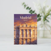 Koninklijk Paleis van Madrid Spanje Briefkaart (Staand voorkant)