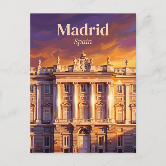 Koninklijk Paleis van Madrid Spanje Briefkaart (Voorkant)