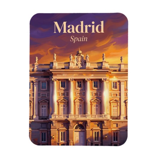 Koninklijk Paleis van Madrid Spanje Magneet (Verticaal)