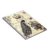 Koninklijk Parijs pauw Notebook Notitieboek (Rechterzijde)