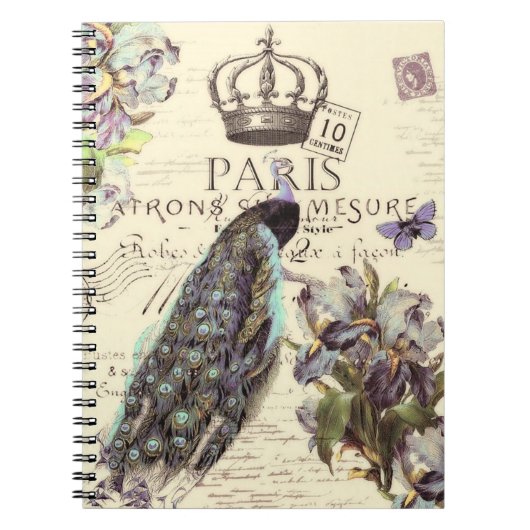 Koninklijk Parijs pauw Notebook Notitieboek (Voorkant)