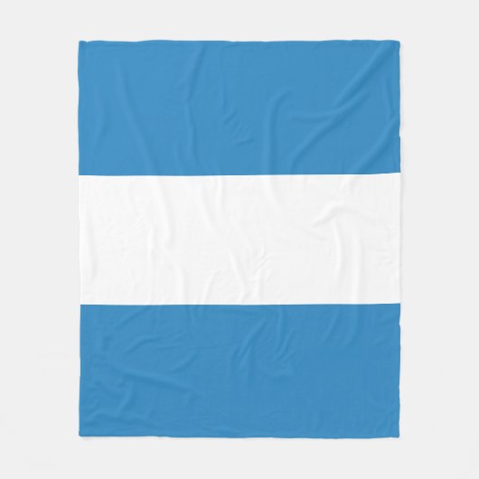Koninklijk Pastelblauw & Wit Staafontwerp Fleece Deken (Voorkant)