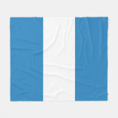 Koninklijk Pastelblauw & Wit Staafontwerp Fleece Deken (Voorkant (Horizontaal))