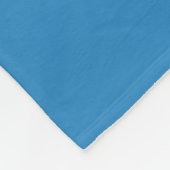 Koninklijk Pastelblauw & Wit Staafontwerp Fleece Deken (Hoek)
