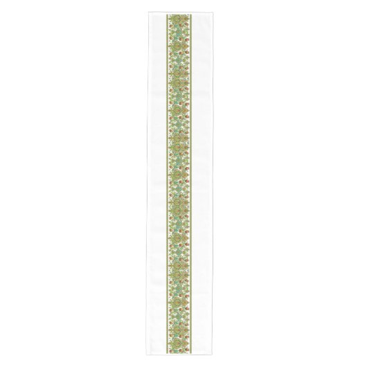 Koninklijk Perzisch Goud Filigraan | Luxe Botanisc Medium Tafelloper (Voorkant)