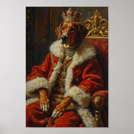 Koninklijk Portret van een Amerikaanse Engelse Fox Poster (Voorkant)