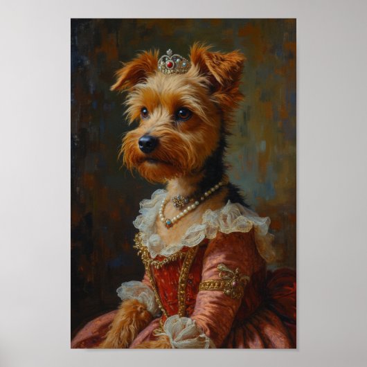 Koninklijk Portret van een Australische Terrier Poster (Voorkant)