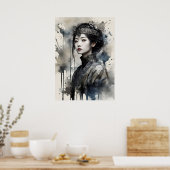 Koninklijk Portret van een Jong Vrouw Poster (Keuken)