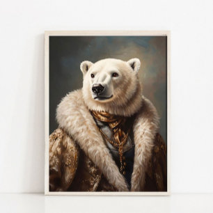 Koninklijk Portret van een Pomeranian, Victoriaans Poster