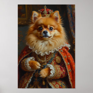 Koninklijk Portret van Pomeranian Poster