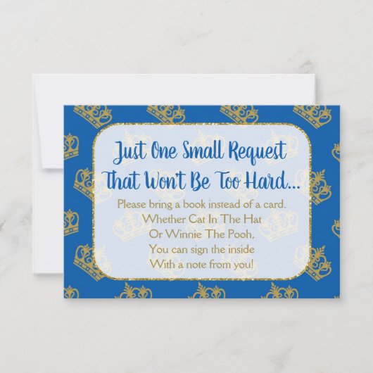 Koninklijk Prince Baby shower brengt een Kaart van (Voorkant)