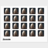 Koninklijk Prinses Paasei Vierkante Sticker (Vel)