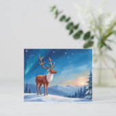 Koninklijk Rendier | Prettige Feestdagen Prettig K Feestdagenkaart (Staand voorkant)