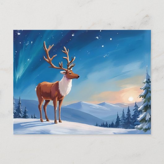 koninklijk rendier | Prettige feestdagen Vrolijk k (Voorkant)