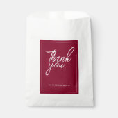 Koninklijk rood en blauw trouwthema bedankzakje (Voorkant)