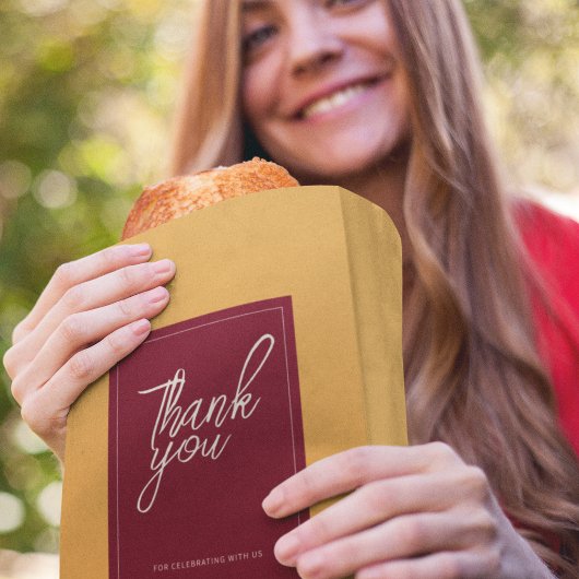 Koninklijk rood en blauw trouwthema bedankzakje