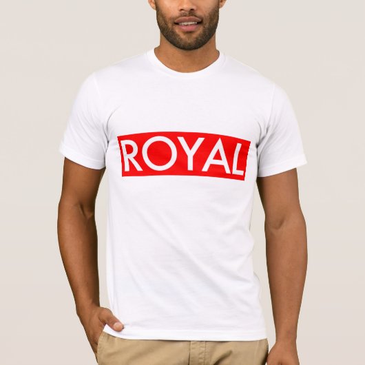 koninklijk rood t-shirt (Voorkant)