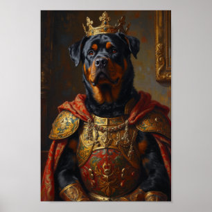 Koninklijk Rottweiler Portret Poster