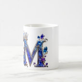 Koninklijk saffier kristal M kroon monogram Koffiemok (Center)