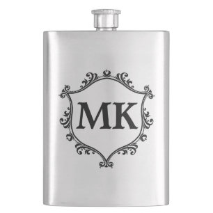  koninklijk schild gepersonaliseerde naam monogram flacon