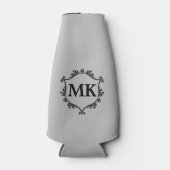  koninklijk schild gepersonaliseerde naam monogram flesjeskoeler (Voorkant)