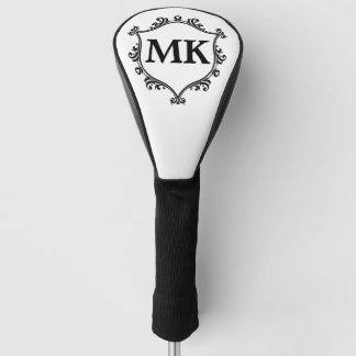 koninklijk schild gepersonaliseerde naam monogram golfheadcover