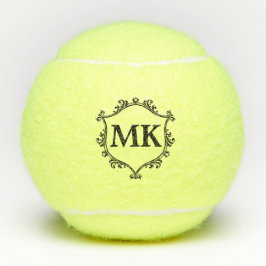  koninklijk schild gepersonaliseerde naam monogram tennisballen