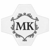  koninklijk schild gepersonaliseerde naam monogram voetbal (Enkel)