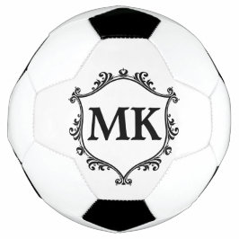  koninklijk schild gepersonaliseerde naam monogram voetbal