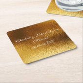 Koninklijk speciaal klein goud bespaart de Onderze Kartonnen Onderzetters (Schuin)