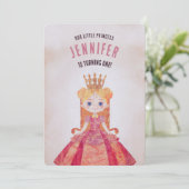 Koninklijk Sprookje Eerste Verjaardag Kaart (Staand voorkant)