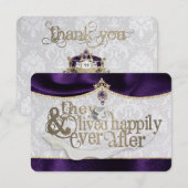 Koninklijk sprookje Hartelijk dank Bedankkaart (Voorkant / Achterkant)