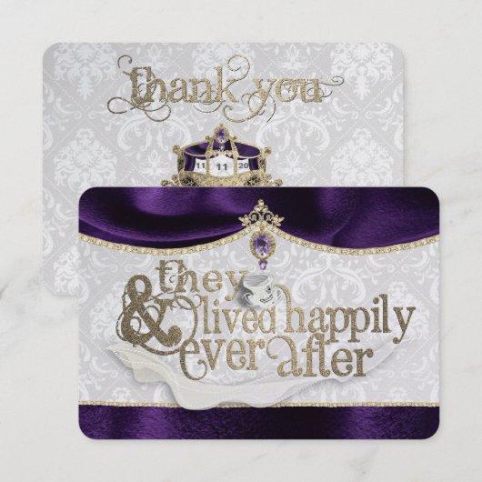 Koninklijk sprookje Hartelijk dank Bedankkaart (Voorkant / Achterkant)