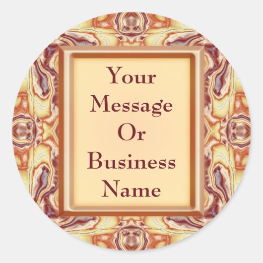 koninklijk tapijt ronde sticker (Voorkant)