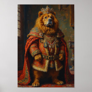 Koninklijk Tibetaans Mastiff Portret Poster