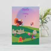 Koninklijk Turkije viert verjaardag in het koninkr Kaart (Staand voorkant)