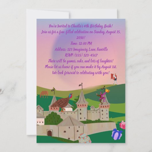 Koninklijk Turkije viert verjaardag in het koninkr Kaart (Achterkant)