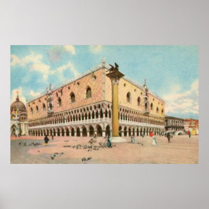 koninklijk Venice Doge-paleis Poster